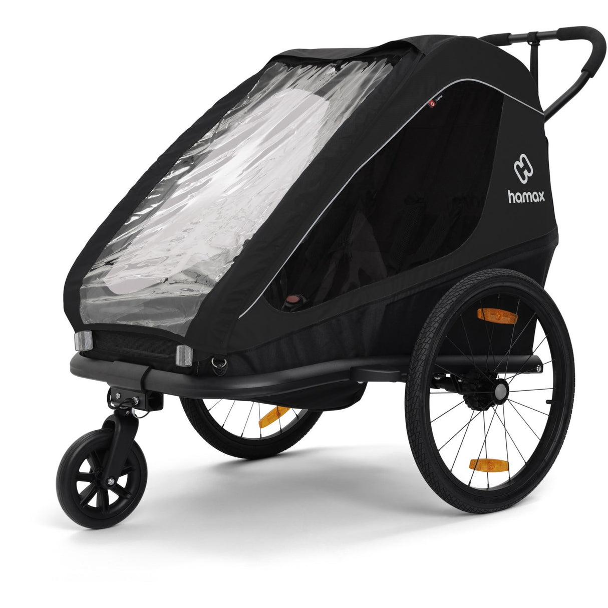 Hamax Black Traveller Bicycle Trailer Dubbel
