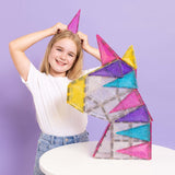Connetix Multicolour Glitter Enhjørning Pack 56 Pcs