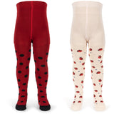 Konges Sløjd Ladybug 2 Pack Ladybug Jacquard Strumpbyxar