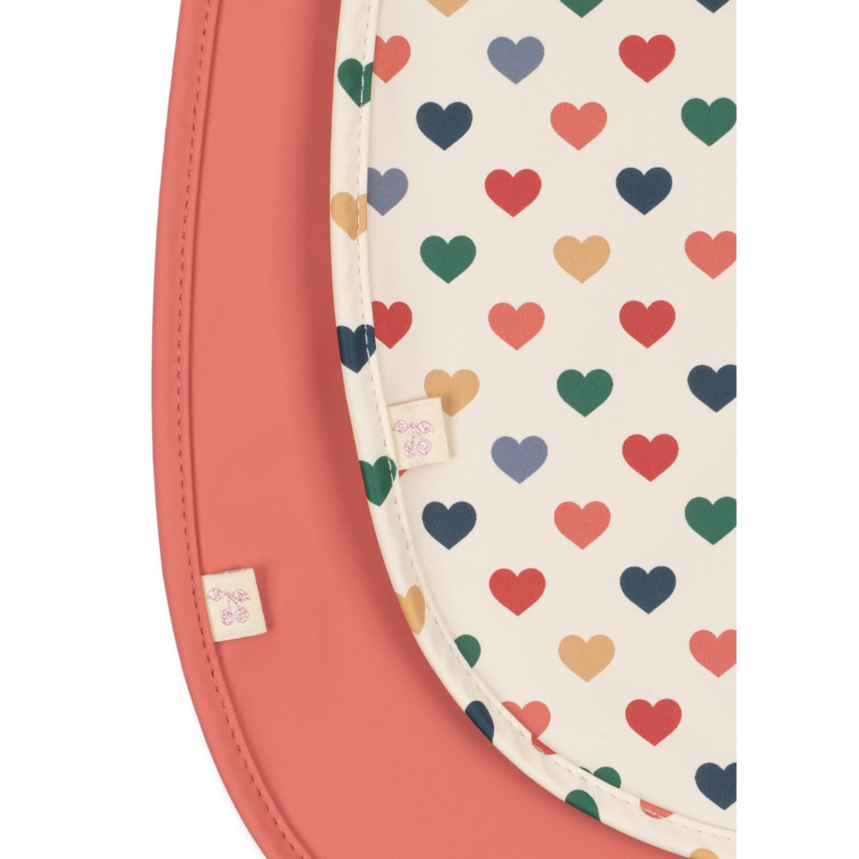 Konges Sløjd Coeur Colore/Faded Rose 2 Pack Dinner Haklapp