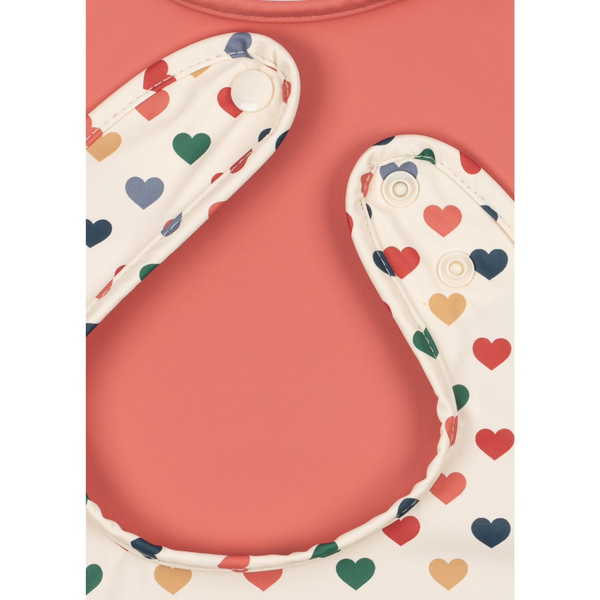 Konges Sløjd Coeur Colore/Faded Rose 2 Pack Dinner Haklapp