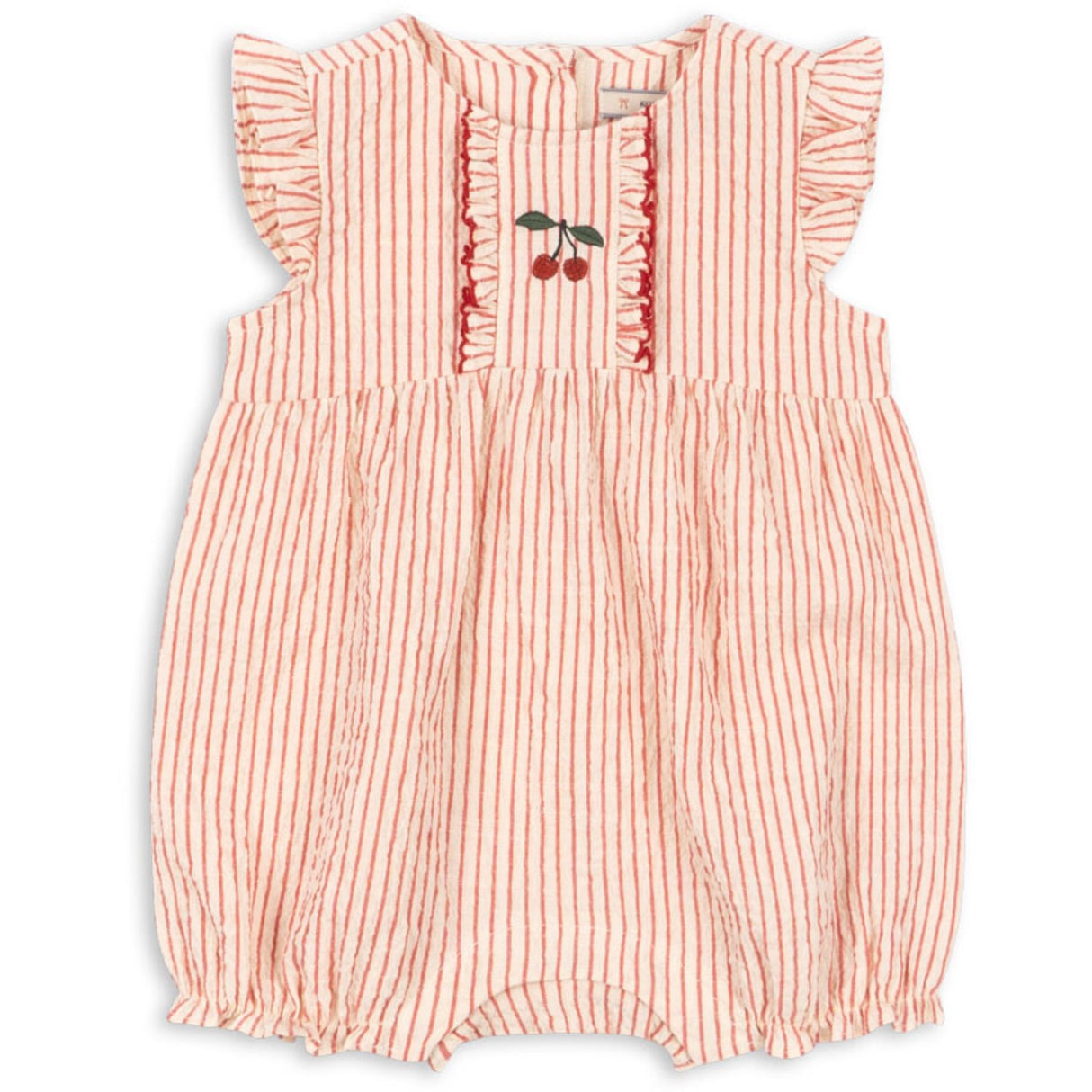 Konges Sløjd Amour Stripe Ellie Frill Romper Gots