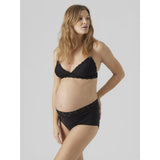 Mama;licious Black Mlheal Hw Lace Trosor 3-P A.