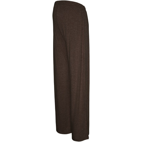Mama;licious Chocolate Brown Melange Mlkira Wide Jrs Byxor Hw
