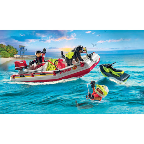 Playmobil® Fireboat With Aqua Scooter