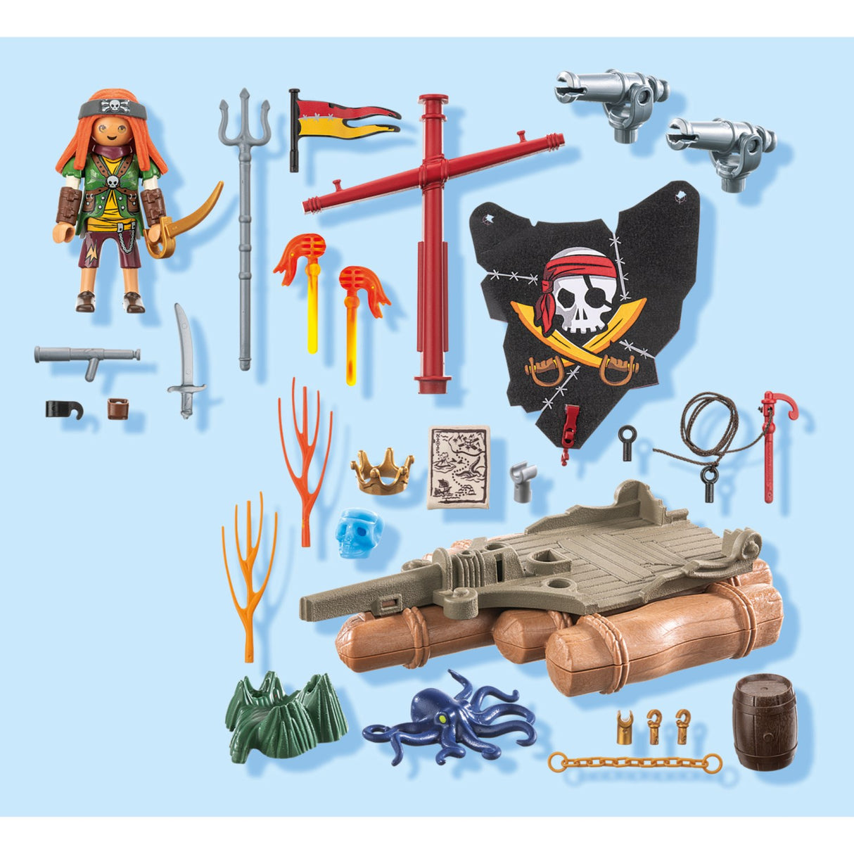 Playmobil® Pirate Raft With Treasure