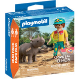 Playmobil® DuoPack Ranger With Rhino