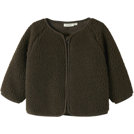 Lil'Atelier Dark Earth Nbnnalo Bia Loose Sherpa Jacka Lil