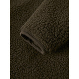 Lil'Atelier Dark Earth Nbnnalo Bia Loose Sherpa Jacka Lil
