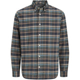 Jack & Jones Junior Forest Night Jprblustanley Flannel L/S Skjorta Bf Jnr