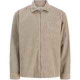 Jack & Jones Junior Feather Gray Jortoronto Cordudoy Zip Skjorta Ls Bf Jnr