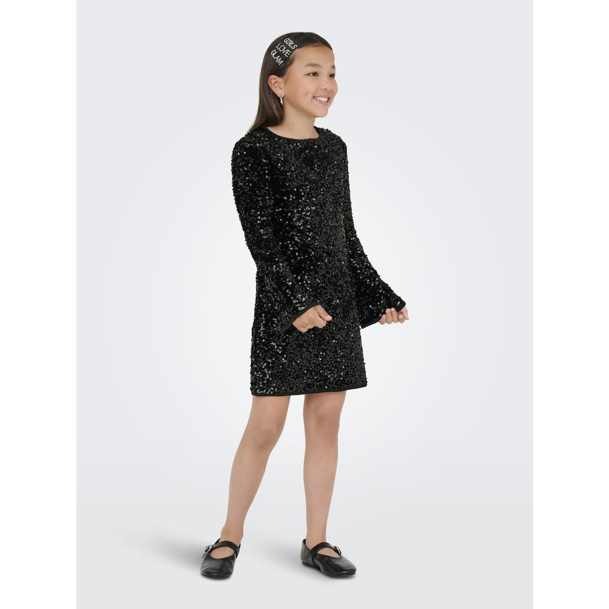 kids ONLY Black Kogconfidence Life Ls Seq Flrd Klänning Jrs