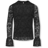kids ONLY Black Kogtoos L/S Lace Topp Jrs