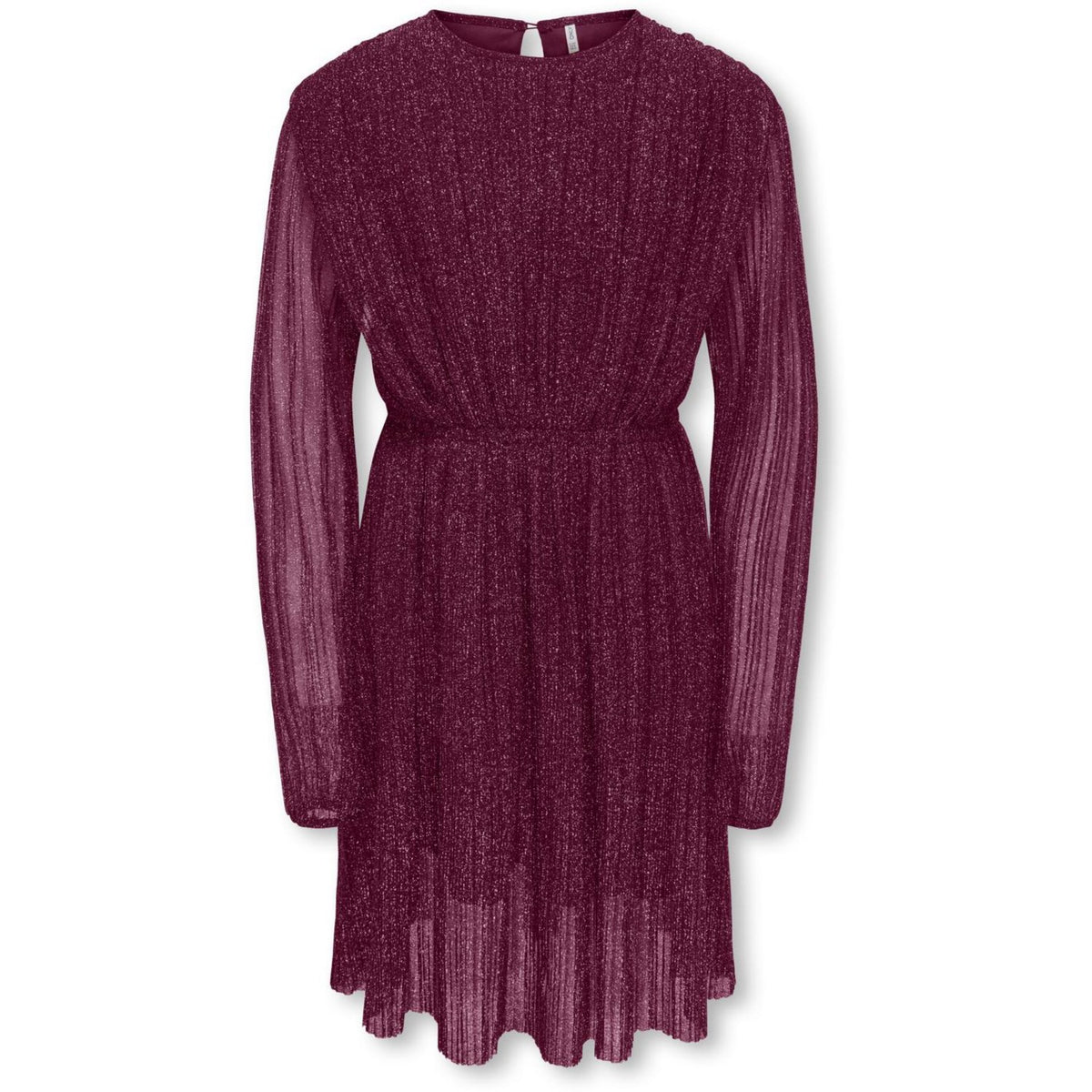 kids ONLY Rumba Red Silver Lurex Kogglam Ls Klänning Jrs