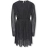 kids ONLY Black Silver Lurex Kogglam Ls Klänning Jrs