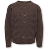 kids ONLY Coffee Bean Silver Glitter Kogslobe Ls Glitter O-Neck Bf Knt