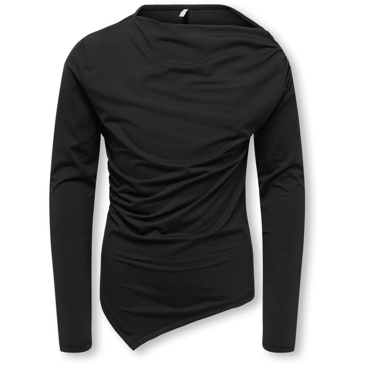 kids ONLY Black Koglone Life Asymetric L/S Topp Jrs