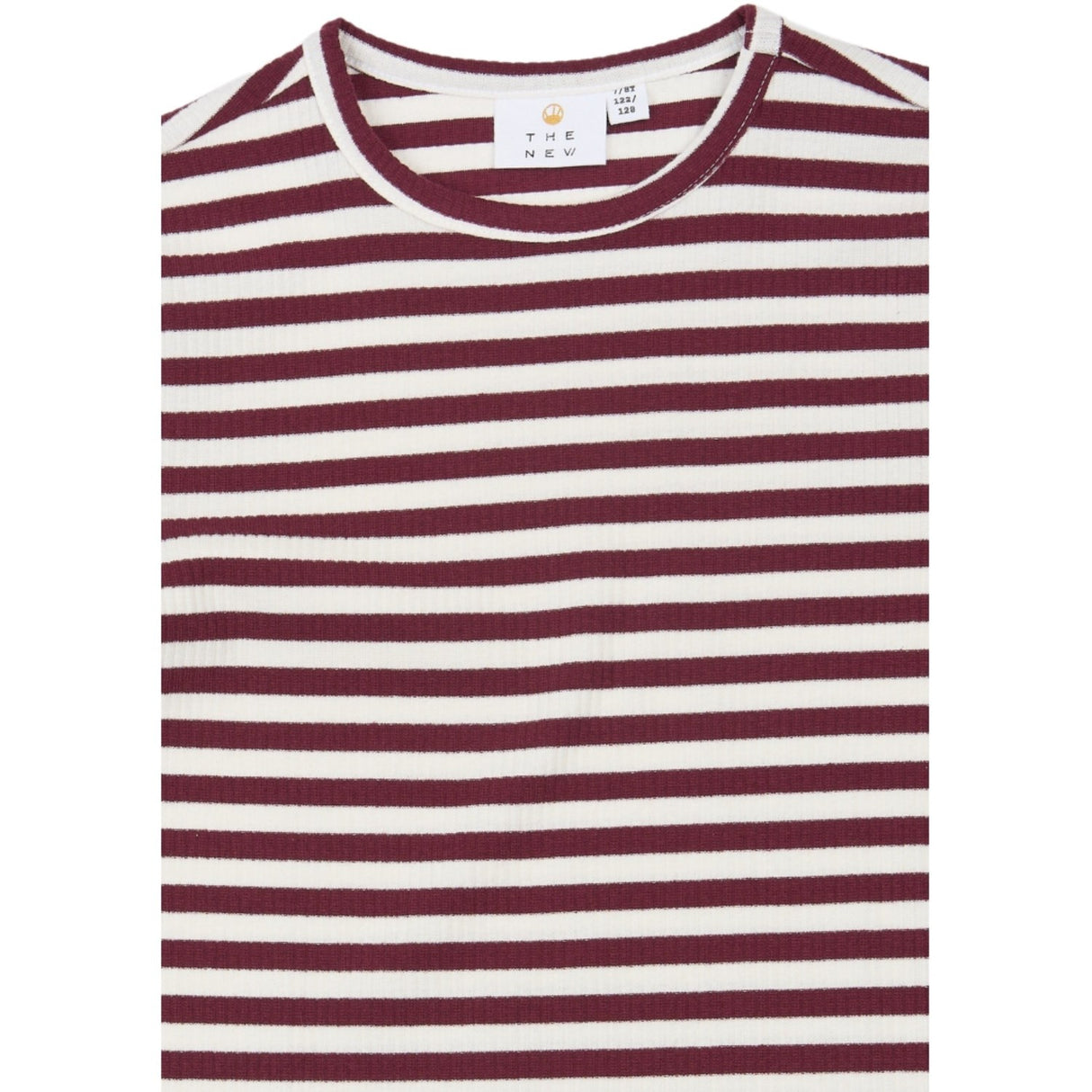 The New Gardenia Striped Tnmoore L_S Rib Tee