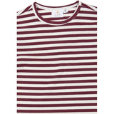 The New Gardenia Striped Tnmoore L_S Rib Tee