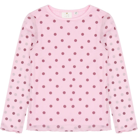 The New Pink Lavender AOP Tn Tnvandelia L_S Mesh Tee