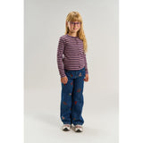 The New Sweet Grape Striped Tn Tnmoore L_S Rib Cardigan