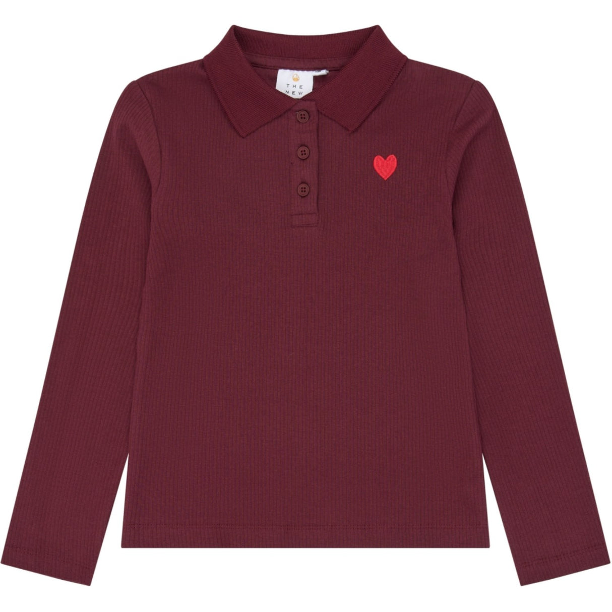 The New Burgundy Tn Tnvarena L_S Rib Pikétröja