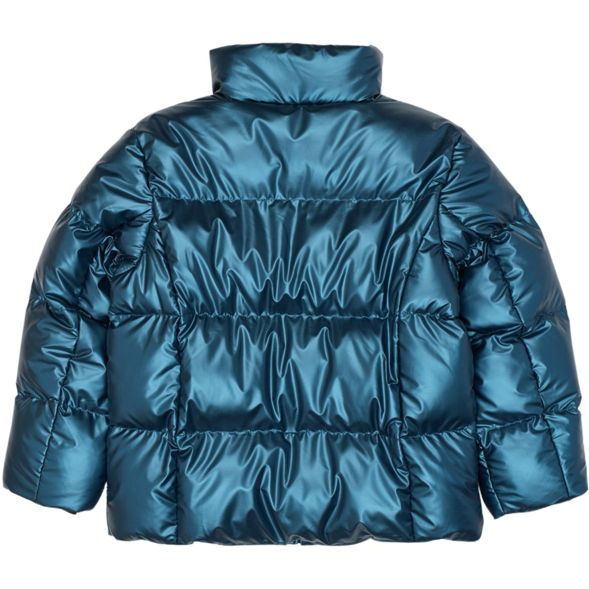 The New Metallic Blue Tnuffe Puffer Jacka