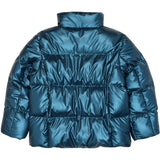 The New Metallic Blue Tnuffe Puffer Jacka
