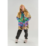 The New Metallic Multicolor Tnunicca Long Puffer Jacka