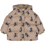 THE NEW Siblings Taupe Gray AOP Tn Tnstuwe Puffer Jacka