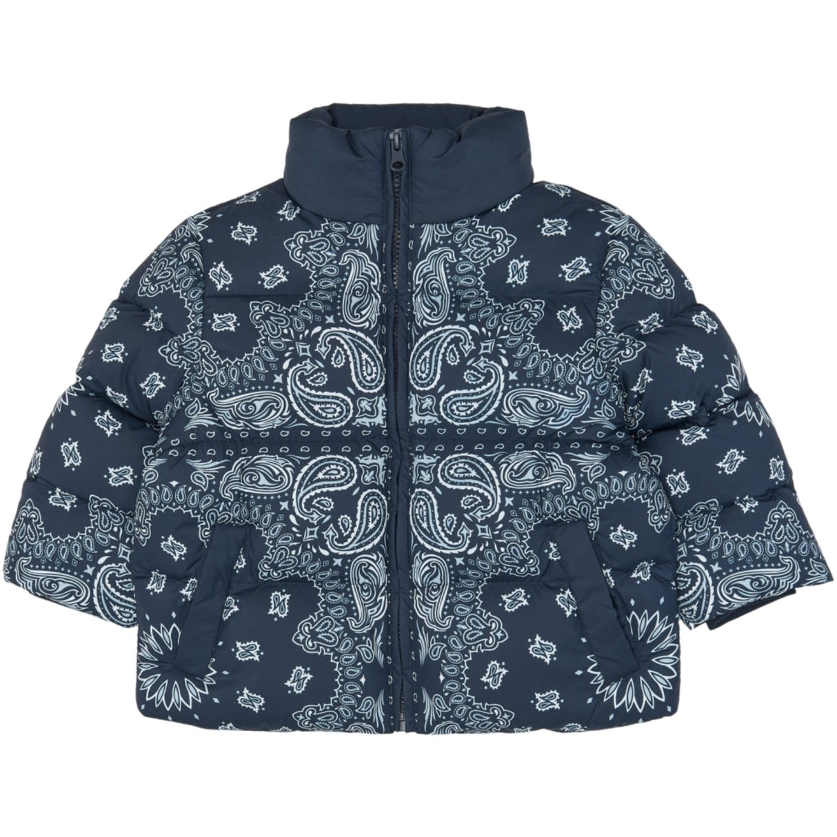 THE NEW Siblings Navy Blazer AOP Tnstulrik Puffer Jacka