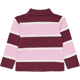 THE NEW Siblings Burgundy Striped Tn Tnstvidalia L_S Pique Pikétröja