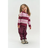THE NEW Siblings Burgundy Striped Tn Tnstvidalia L_S Pique Pikétröja