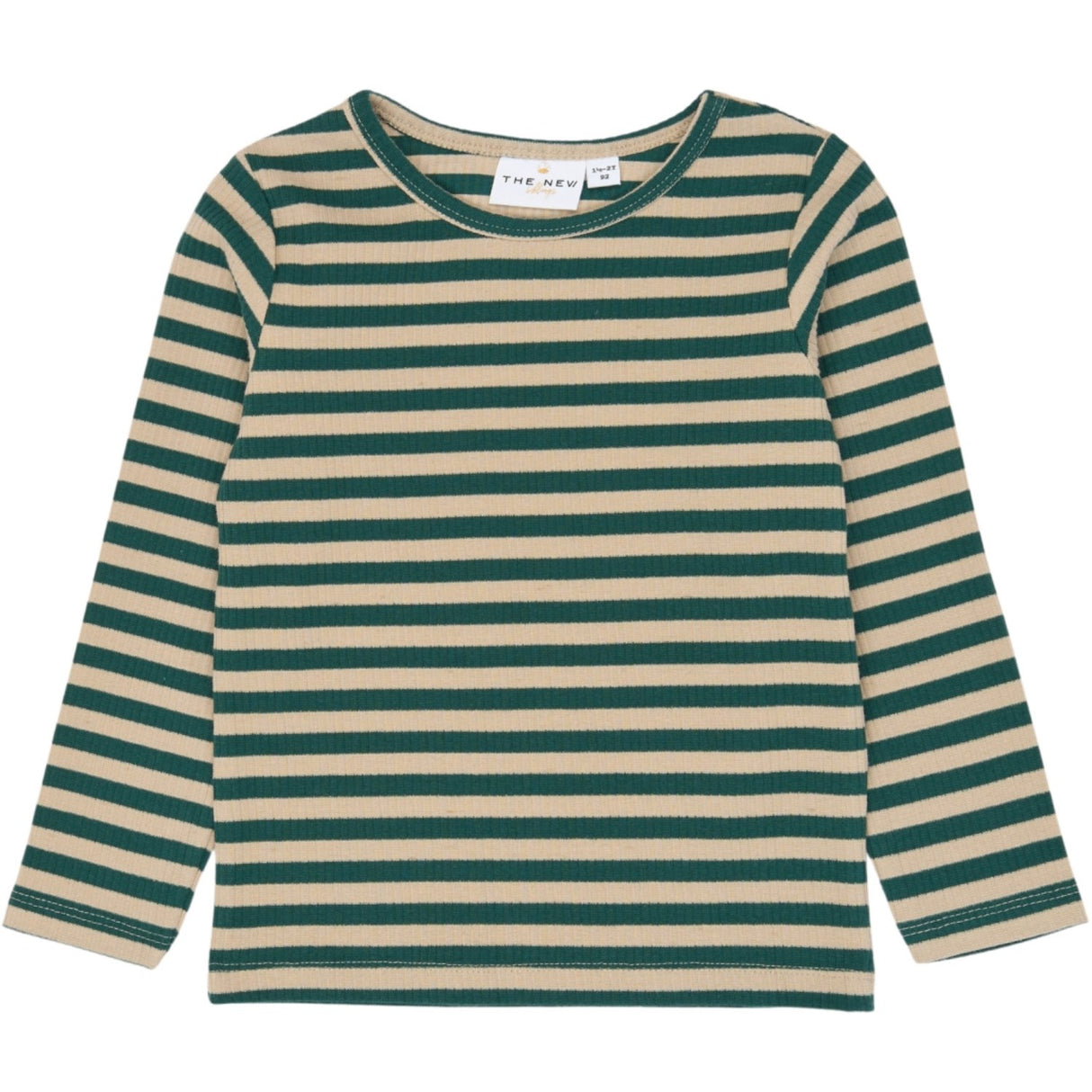 THE NEW Siblings June Bug Striped Tnstfro L_S Rib Tee