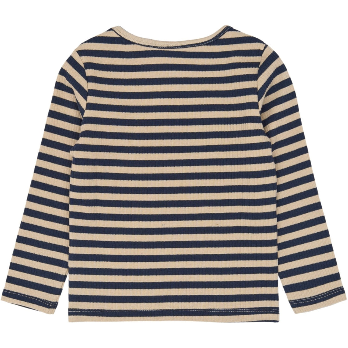 THE NEW Siblings Navy Blazer Striped Tnstfro L_S Rib Tee