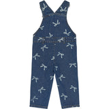 THE NEW Siblings Medium Blue Denim AOP Tnstvinaya Denim Dungarees
