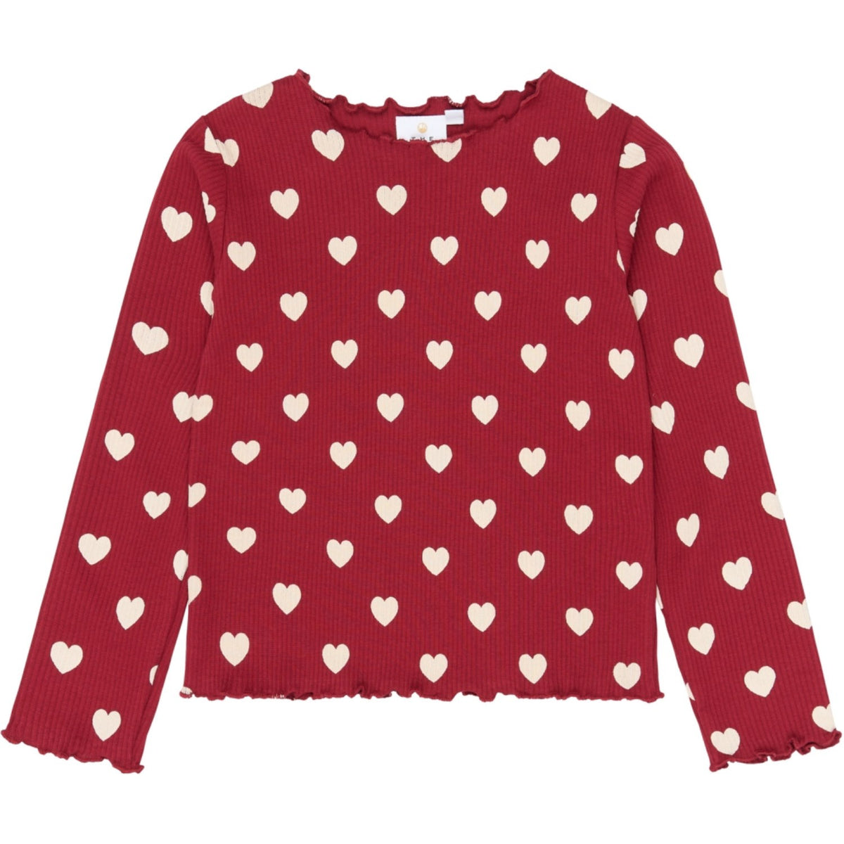 The New Rio Red AOP Tn Tnholiday Red Heart Rib Night Sett