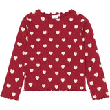 The New Rio Red AOP Tn Tnholiday Red Heart Rib Night Sett
