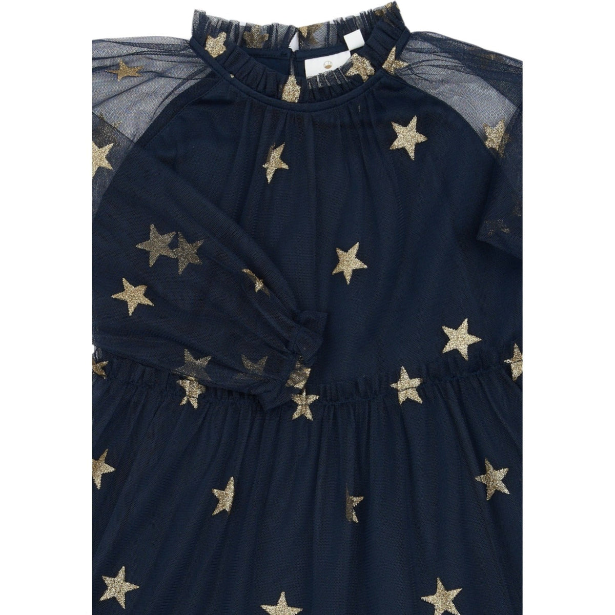 The New Navy Blazer AOP Tnyudelle Mesh L_S Klänning