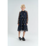 The New Navy Blazer AOP Tnyudelle Mesh L_S Klänning