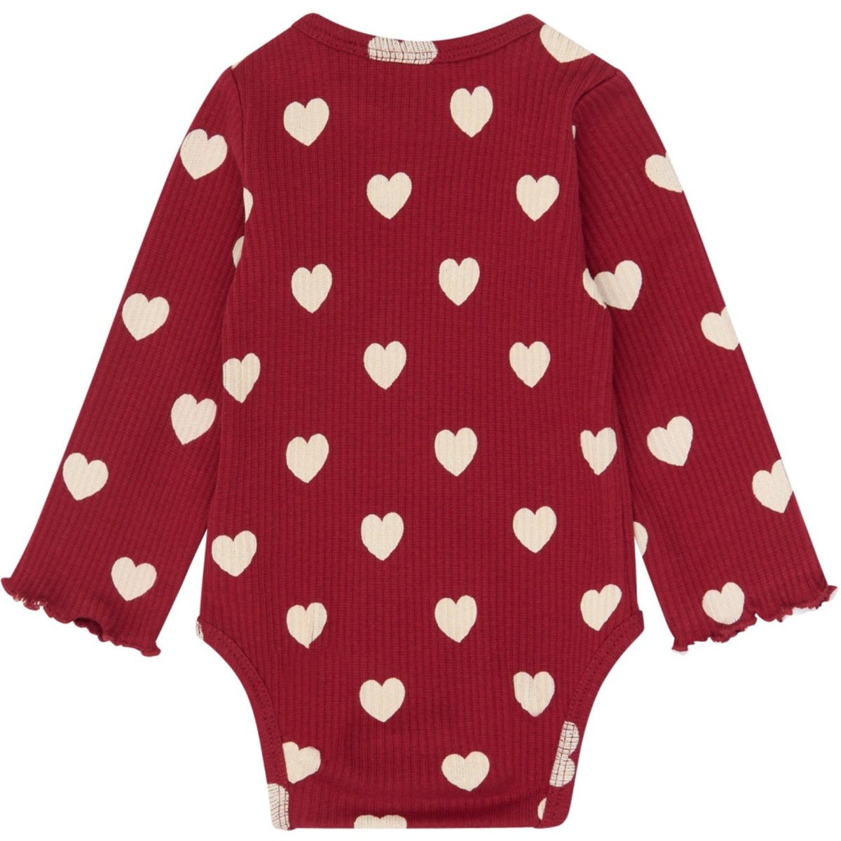 THE NEW Siblings Rio Red AOP Tn Tnsbholiday Red Heart L_S Rib Body