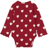 THE NEW Siblings Rio Red AOP Tn Tnsbholiday Red Heart L_S Rib Body