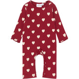 THE NEW Siblings Rio Red AOP Tn Tnsbholiday Red Heart L_S Rib Byxdress