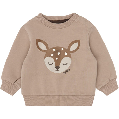 THE NEW Siblings Taupe Gray Tn Tnsbylk Sweatshirt