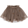 THE NEW Siblings Taupe Gray Emb Tn Tnsbynalla Mesh Kjol