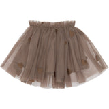 THE NEW Siblings Taupe Gray Emb Tn Tnsbynalla Mesh Kjol