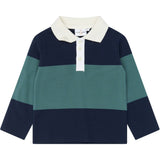 THE NEW Siblings Navy Blazer Striped Tnstyarok L_S Pique Pikétröja
