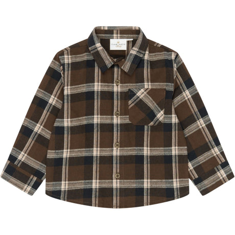 THE NEW Siblings Navy Blazer Check Tnstyaki L_S Flannel Skjorta