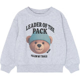 THE NEW Siblings Light Grey Melange Tnstyvan Os Sweatshirt