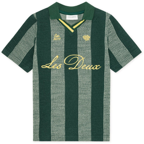 Les Deux Kids Pine Green Jacquard Football Jersey KIDS